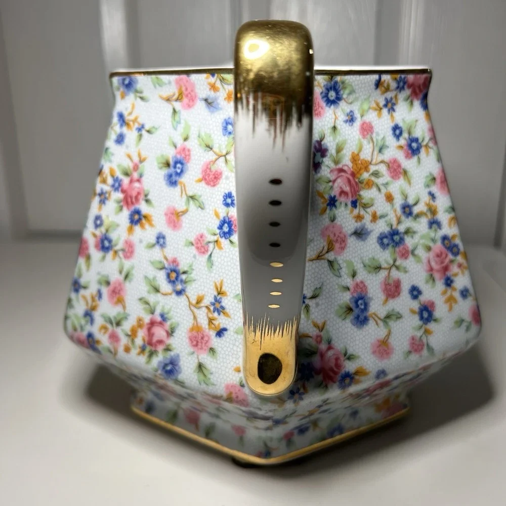 Vintage Two's Company Dana Chintz Floral Porcelain Pitcher 7